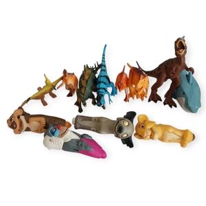 Mixed Toy Lot Dinosaurs & Cartoon Figures Bundle Kids Toys Preowned